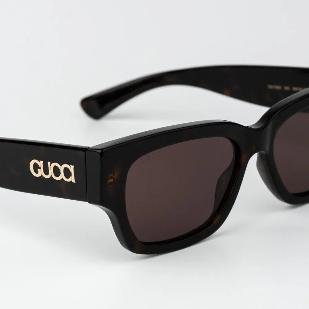 Gucci Women Sunglasses Havana Brown Square GG1794S 002 BRAND NEW - Picture 6 of 14